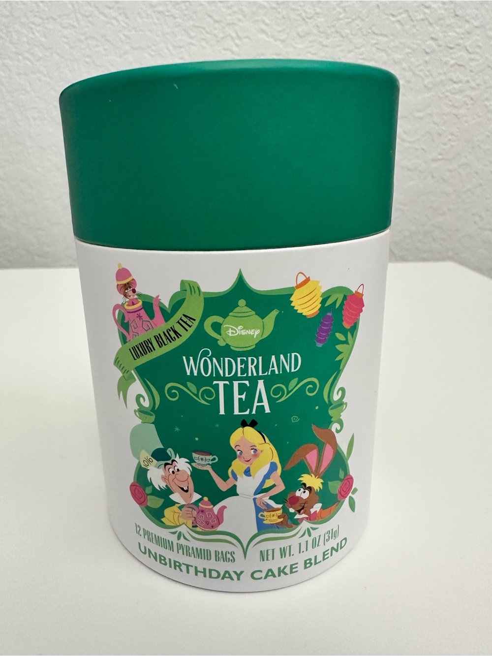 Disney Parks Alice in Wonderland Black Tea Unbirthday Cake Blend 12 Bags NEW